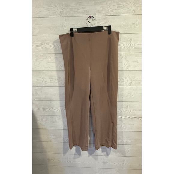 Lululemon Ribbed SoftstreSme  SZ 14  HR Crop Pant 25" Inseam TPTC Taupe - Picture 1 of 5